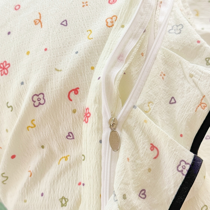 91家纺网 家纺一手货源 找家纺 上尚居 2025新款简约时尚木棉云感皱皱纱四件套 小确幸