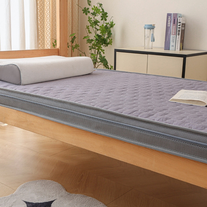 91家纺网 家纺一手货源 找家纺 正欣2025新款磨毛学生床垫 灰色