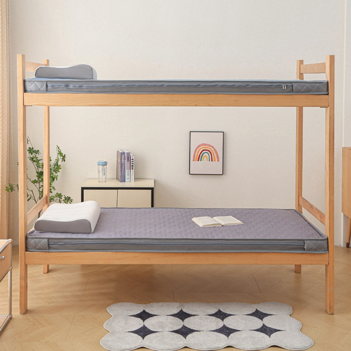 91家纺网 家纺一手货源 找家纺 正欣2025新款磨毛学生床垫 灰色