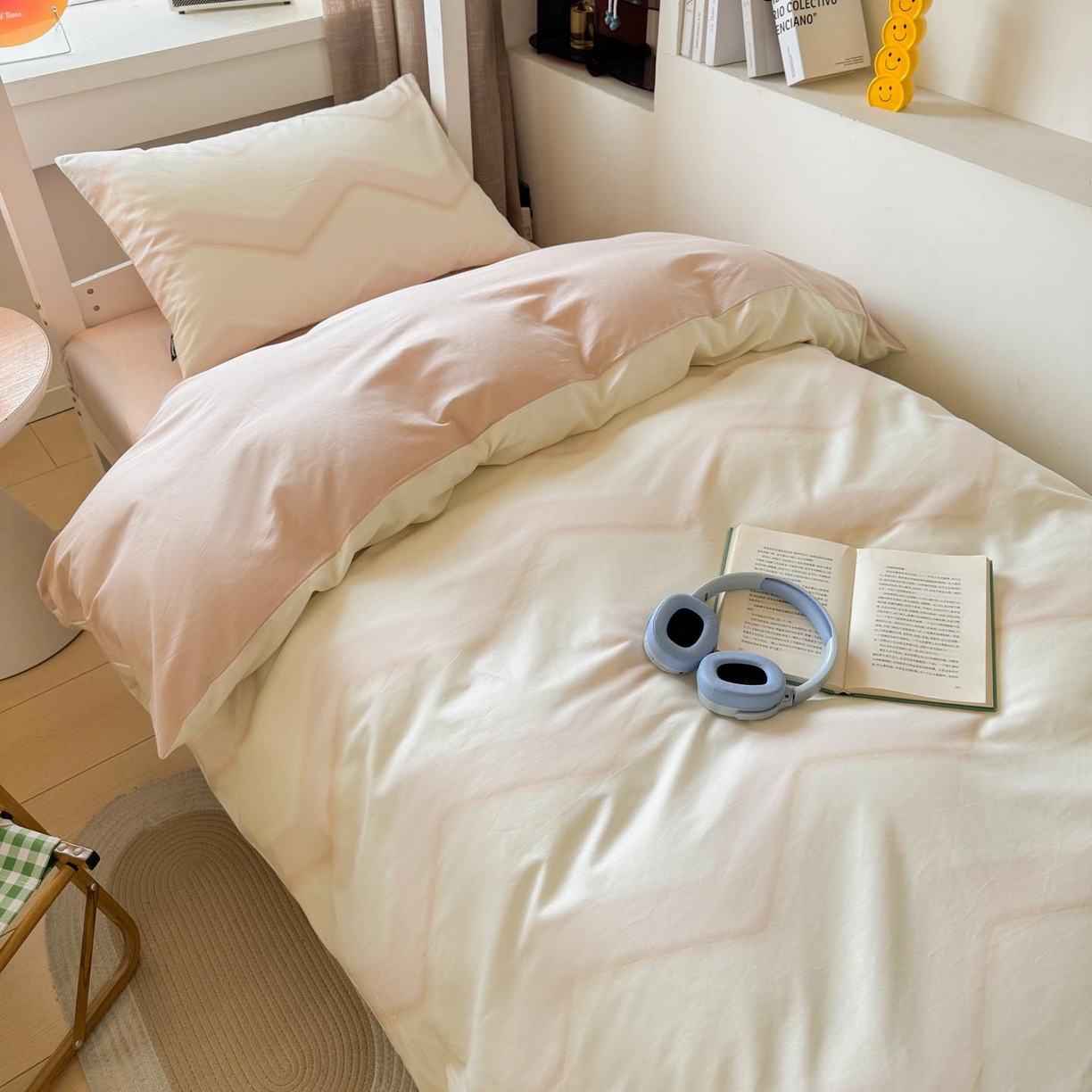 91家纺网 家纺一手货源 找家纺 （总）涵宸2025新款全棉宿舍学生款三件套四件套