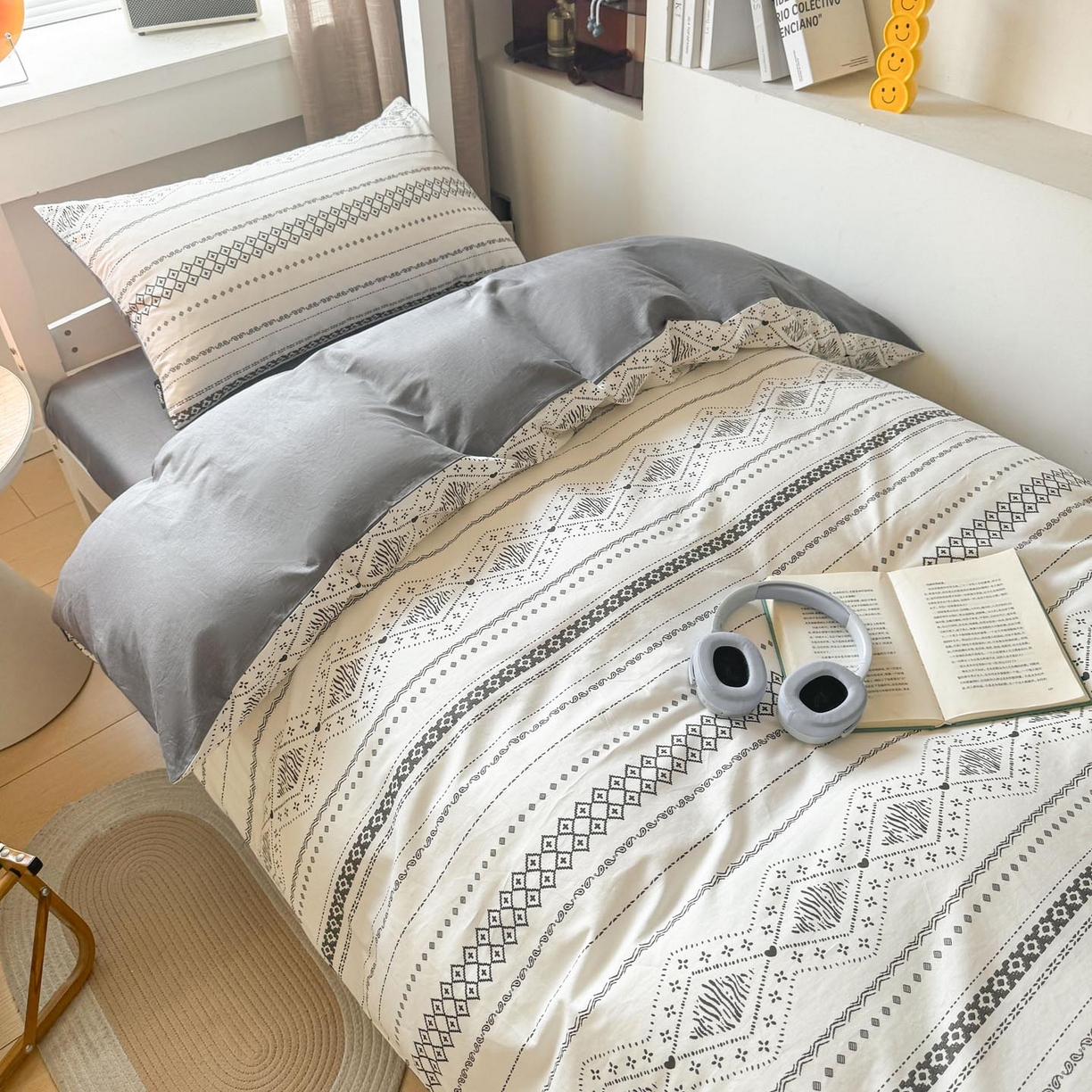 91家纺网 家纺一手货源 找家纺 （总）涵宸2025新款全棉宿舍学生款三件套四件套