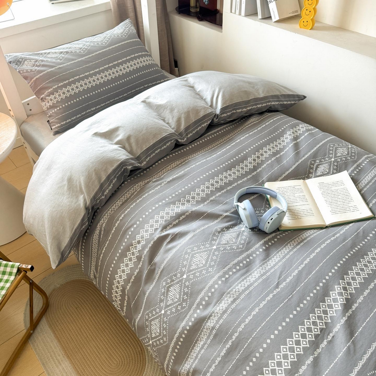 91家纺网 家纺一手货源 找家纺 （总）涵宸2025新款全棉宿舍学生款三件套四件套