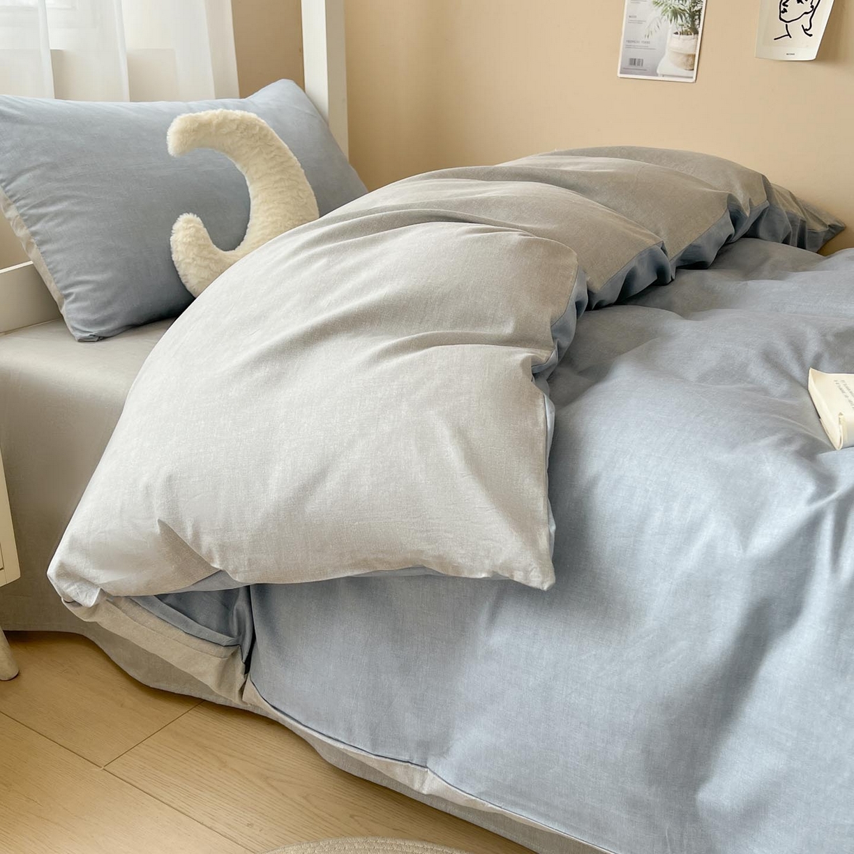 91家纺网 家纺一手货源 找家纺 （总）涵宸2025新款全棉宿舍学生款三件套四件套