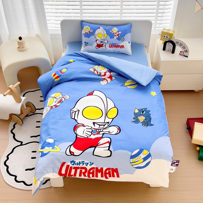 吉咪兔家纺 2025新款正版奥特曼全棉纯棉幼儿园三件套儿童被褥六件套宝宝午睡入园婴儿床上用品 初代奥特曼