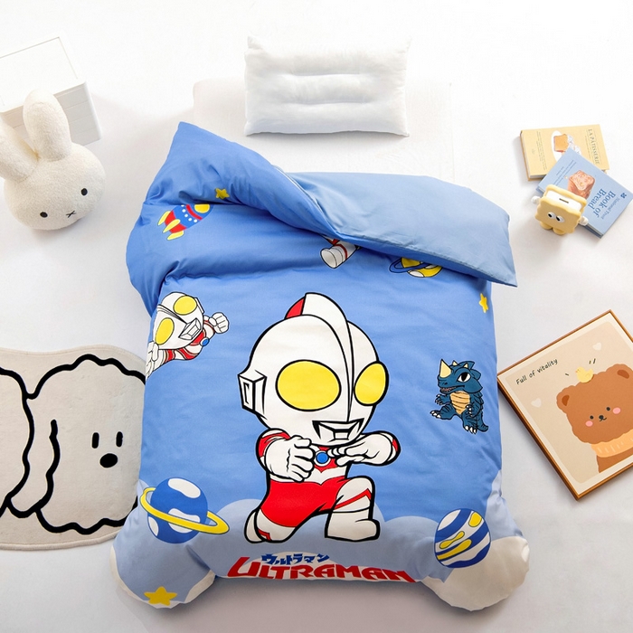 91家纺网 家纺一手货源 找家纺 吉咪兔家纺 2025新款正版奥特曼全棉纯棉幼儿园三件套儿童被褥六件套宝宝午睡入园婴儿床上用品 初代奥特曼