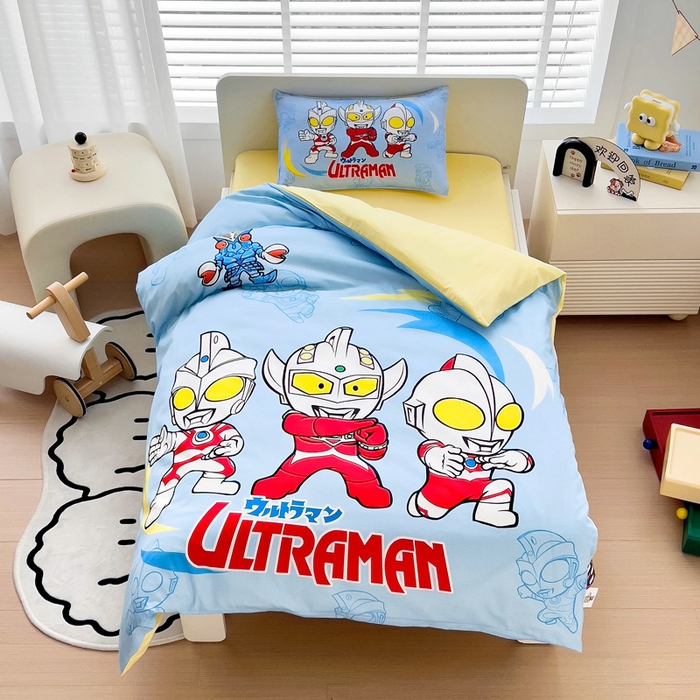 吉咪兔家纺 2025新款正版奥特曼全棉纯棉幼儿园三件套儿童被褥六件套宝宝午睡入园婴儿床上用品 三大光奥