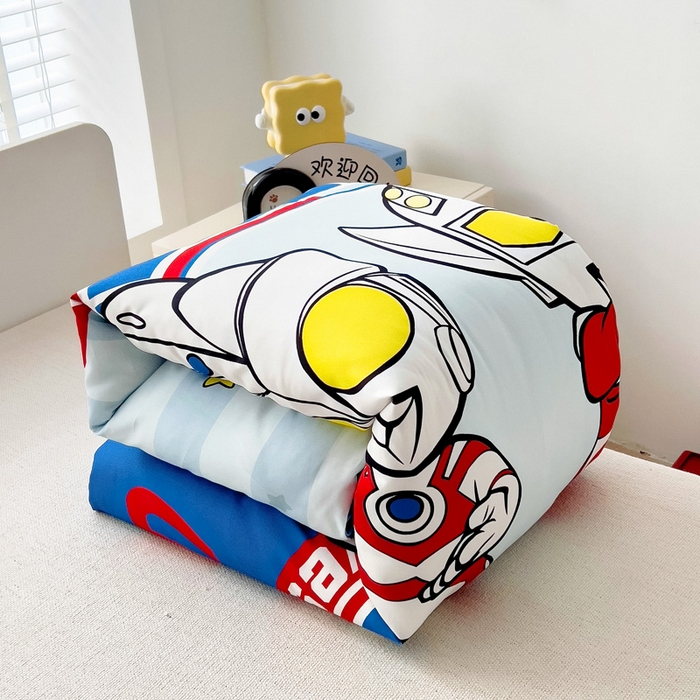 91家纺网 家纺一手货源 找家纺 吉咪兔家纺 2025新款正版奥特曼全棉纯棉幼儿园三件套儿童被褥六件套宝宝午睡入园婴儿床上用品 泰罗艾斯