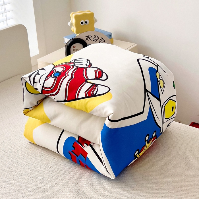91家纺网 家纺一手货源 找家纺 吉咪兔家纺 2025新款正版奥特曼全棉纯棉幼儿园三件套儿童被褥六件套宝宝午睡入园婴儿床上用品 威猛奥特曼