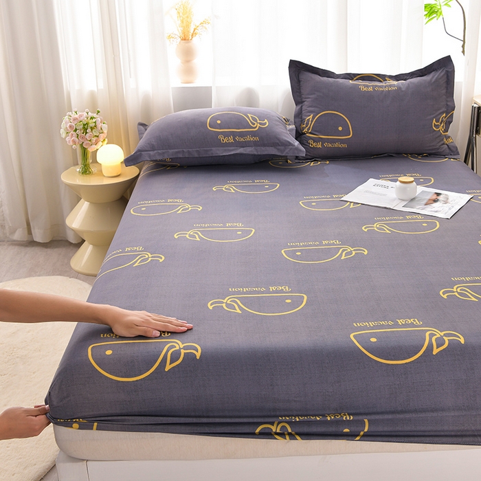 91家纺网 家纺一手货源 找家纺 （总）圣楚家纺 2025新款清新水洗床笠