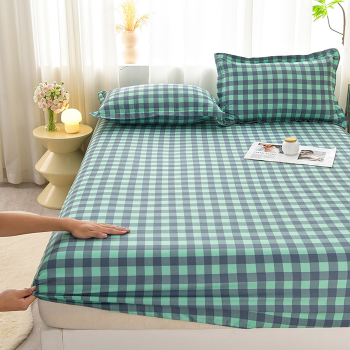 91家纺网 家纺一手货源 找家纺 （总）圣楚家纺 2025新款清新水洗床笠