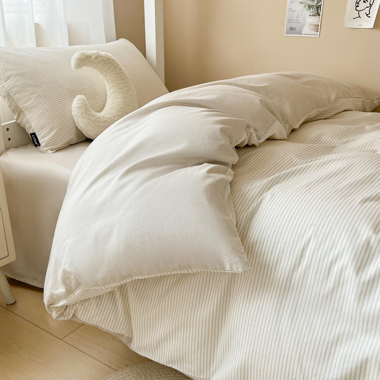 91家纺网 家纺一手货源 找家纺 （总）涵宸2025新款全棉宿舍学生款三件套四件套