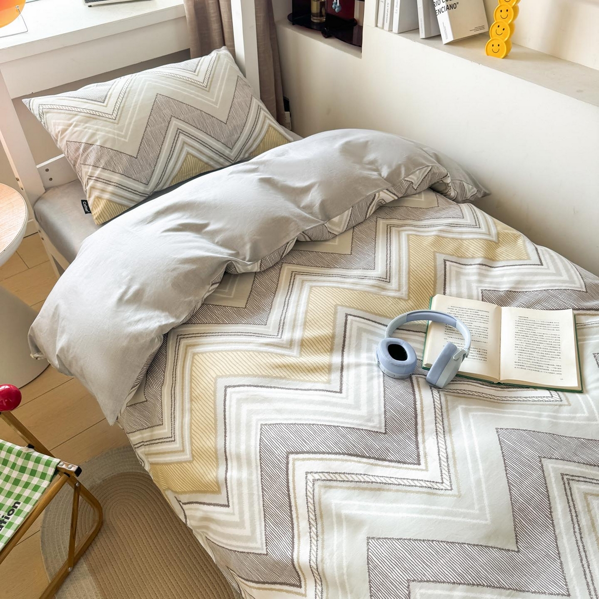 91家纺网 家纺一手货源 找家纺 （总）涵宸2025新款全棉宿舍学生款三件套四件套