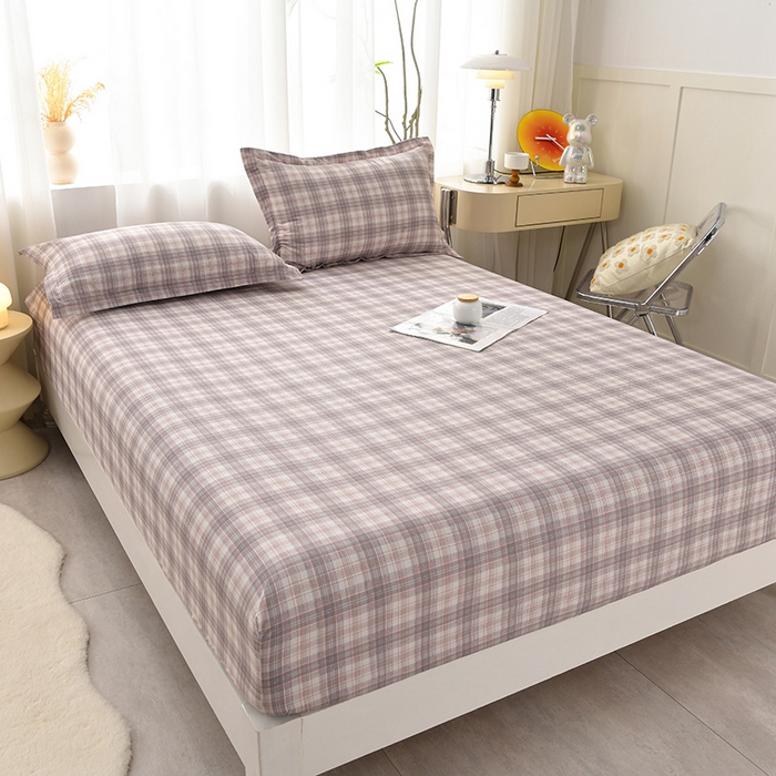 91家纺网 家纺一手货源 找家纺 圣楚家纺 2025新款清新水洗床笠 晨晓