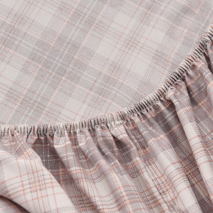 91家纺网 家纺一手货源 找家纺 圣楚家纺 2025新款清新水洗床笠 晨晓