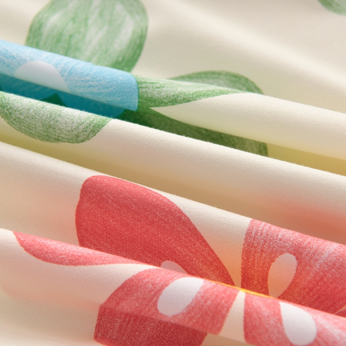 91家纺网 家纺一手货源 找家纺 圣楚家纺 2025新款清新水洗床笠 盛夏