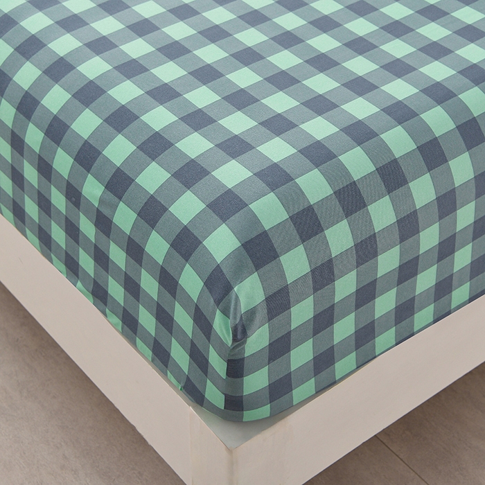 91家纺网 家纺一手货源 找家纺 圣楚家纺 2025新款清新水洗床笠 夜曲