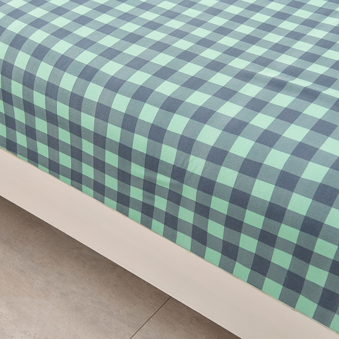 91家纺网 家纺一手货源 找家纺 圣楚家纺 2025新款清新水洗床笠 夜曲