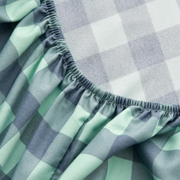 91家纺网 家纺一手货源 找家纺 圣楚家纺 2025新款清新水洗床笠 夜曲