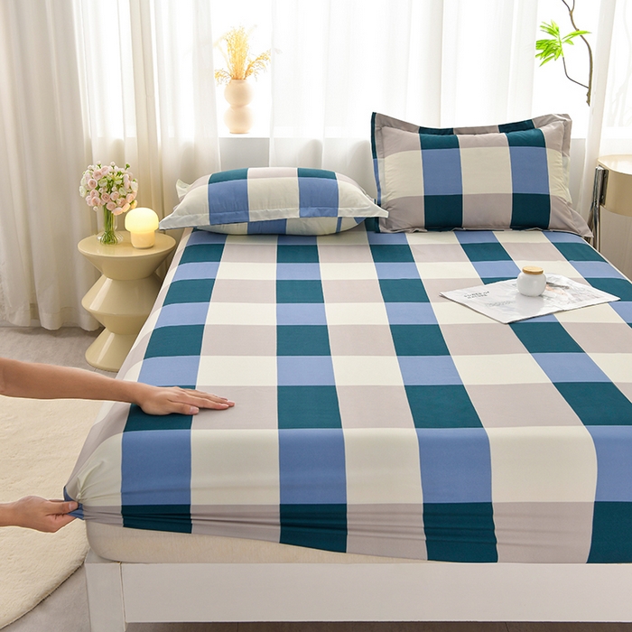 圣楚家纺 2025新款清新水洗床笠 幽兰