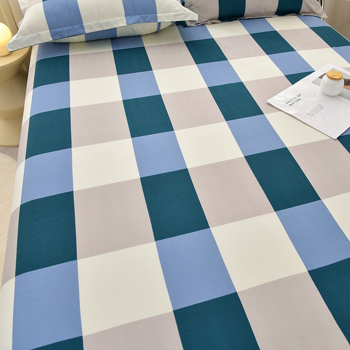 91家纺网 家纺一手货源 找家纺 圣楚家纺 2025新款清新水洗床笠 幽兰