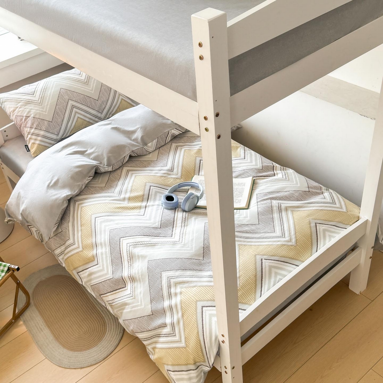 91家纺网 家纺一手货源 找家纺 涵宸2025新款全棉宿舍学生款三件套四件套 格韵