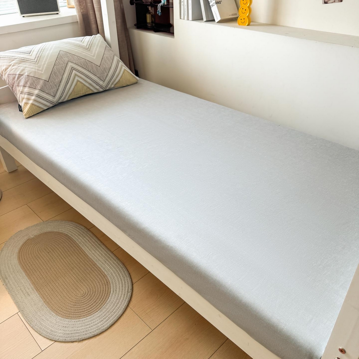 91家纺网 家纺一手货源 找家纺 涵宸2025新款全棉宿舍学生款三件套四件套 格韵