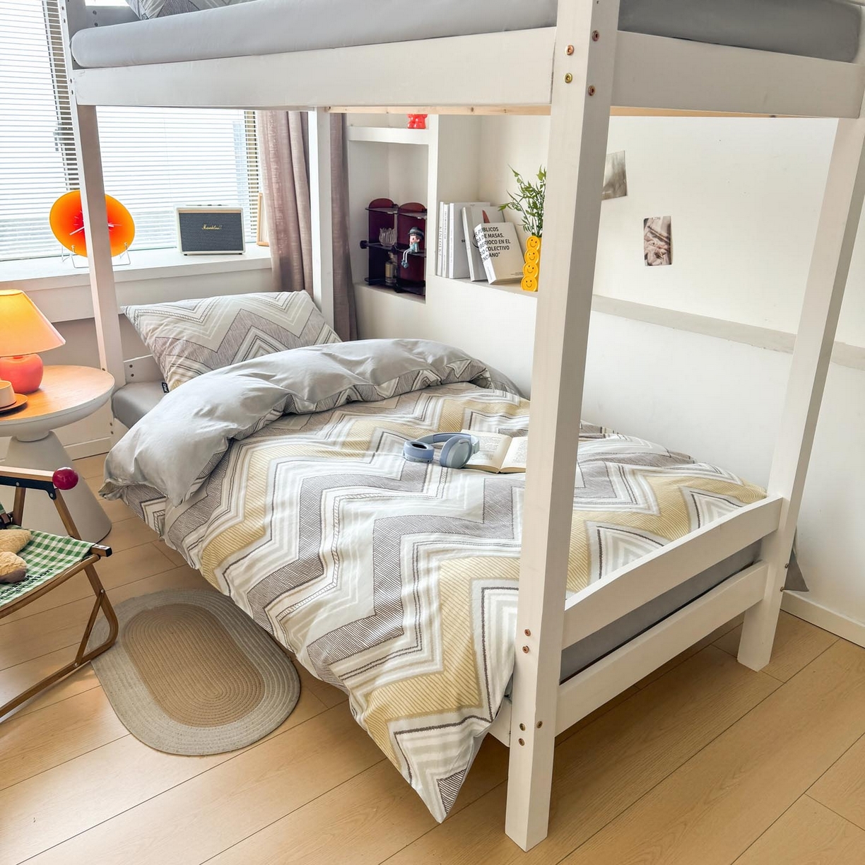 91家纺网 家纺一手货源 找家纺 涵宸2025新款全棉宿舍学生款三件套四件套 格韵