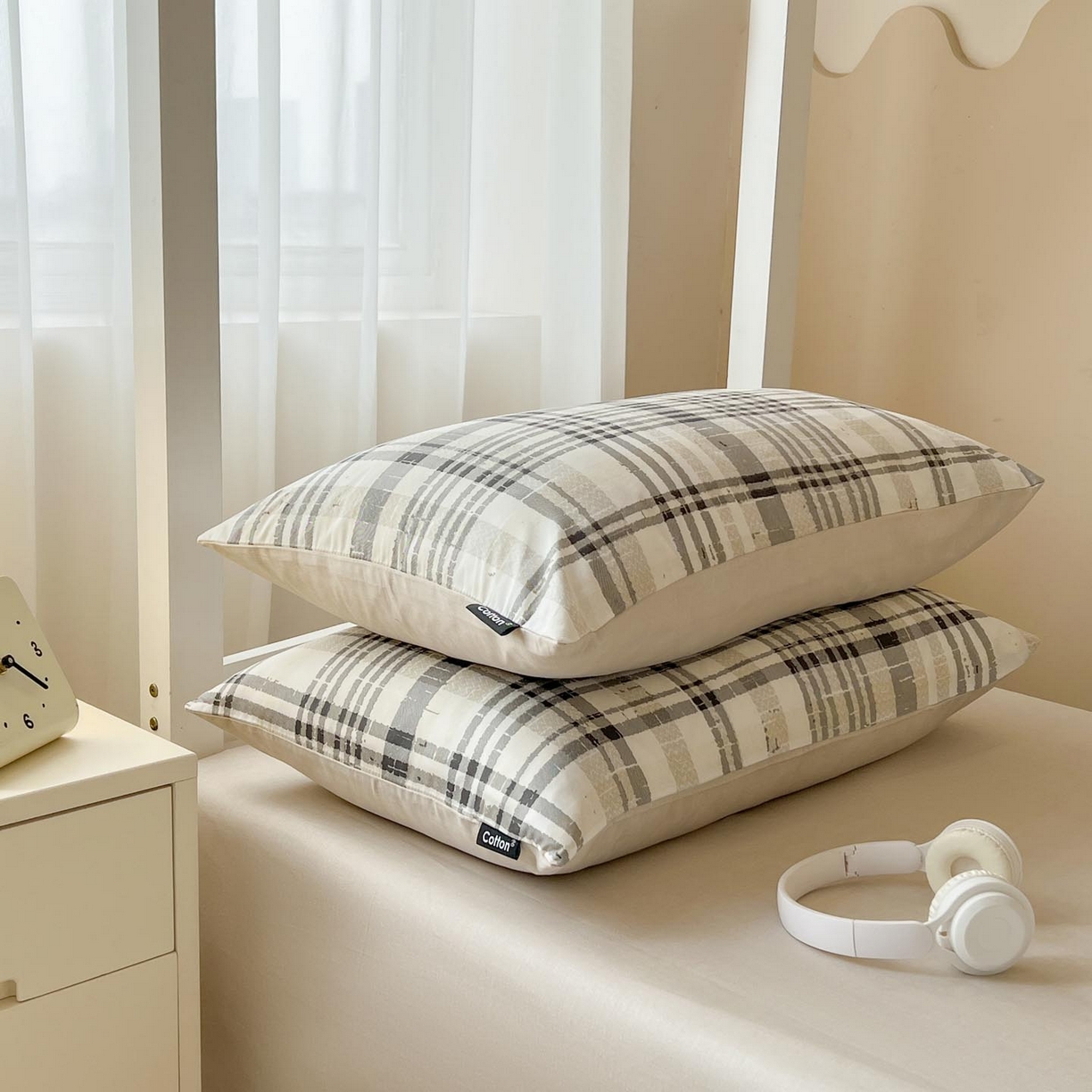 91家纺网 家纺一手货源 找家纺 涵宸2025新款全棉宿舍学生款三件套四件套 郎格