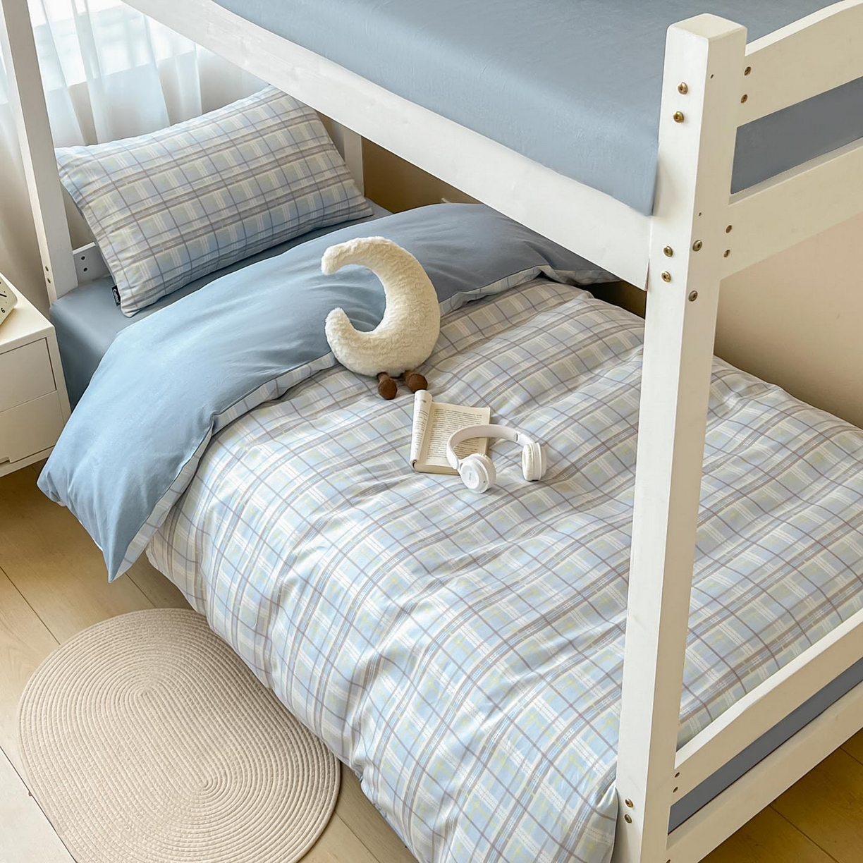 91家纺网 家纺一手货源 找家纺 涵宸2025新款全棉宿舍学生款三件套四件套 罗宾