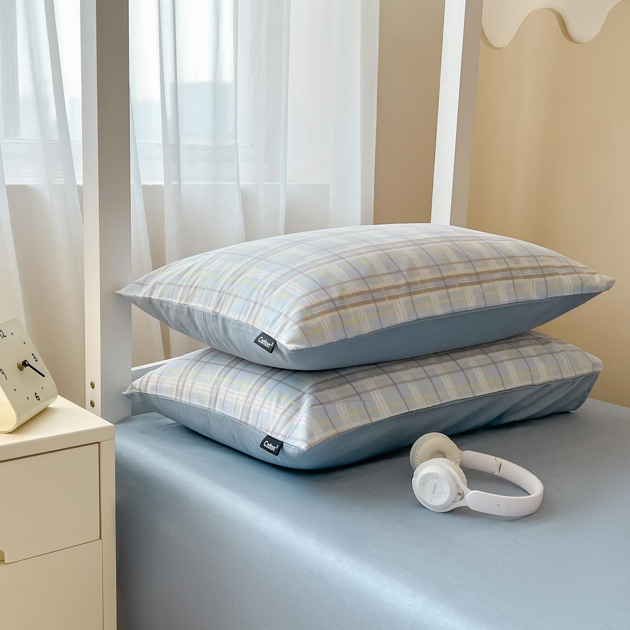 91家纺网 家纺一手货源 找家纺 涵宸2025新款全棉宿舍学生款三件套四件套 罗宾