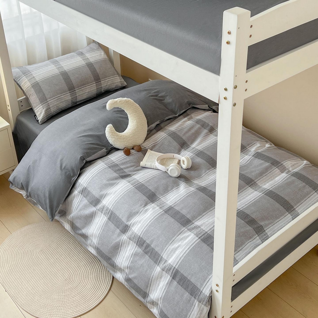 91家纺网 家纺一手货源 找家纺 涵宸2025新款全棉宿舍学生款三件套四件套 洛卡