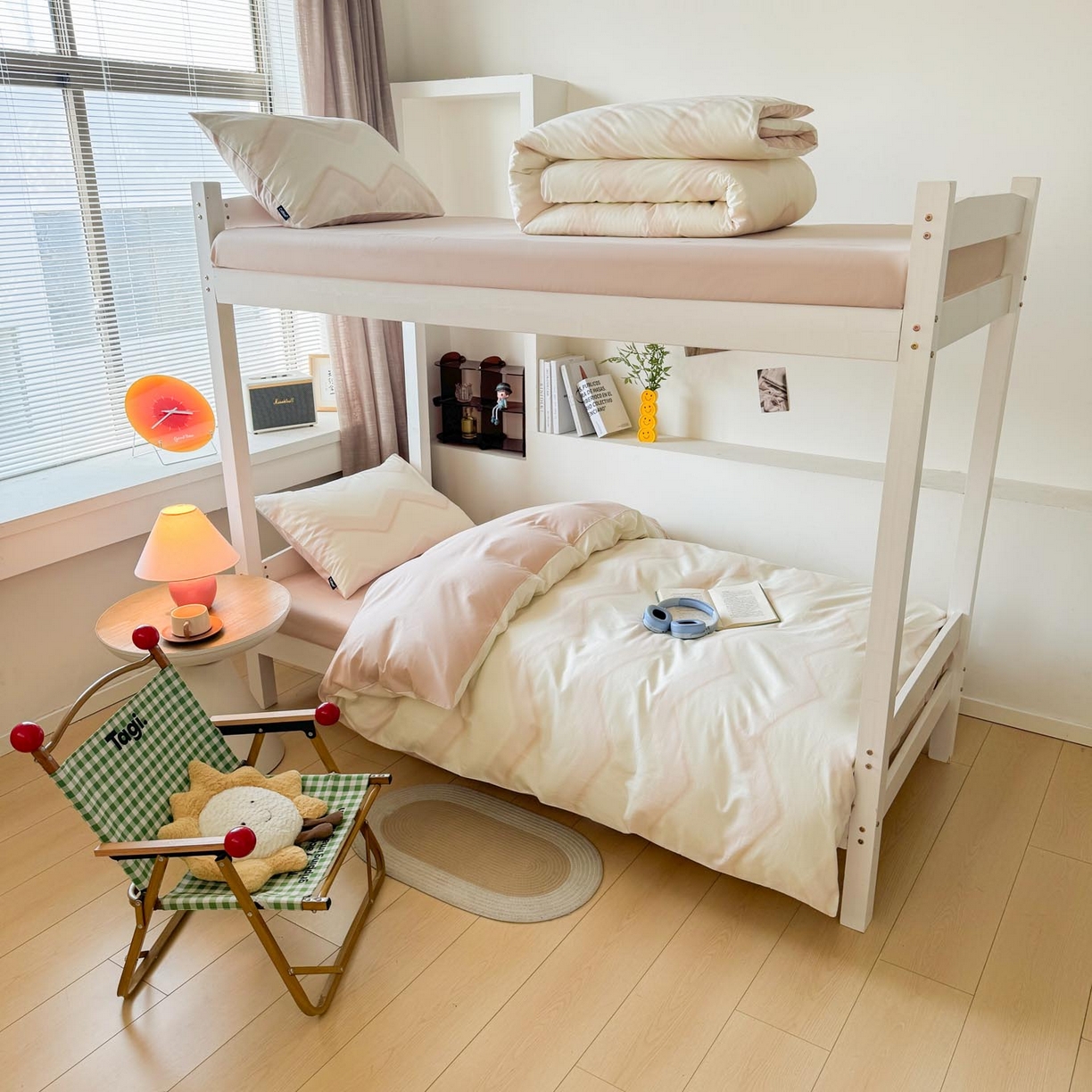 91家纺网 家纺一手货源 找家纺 涵宸2025新款全棉宿舍学生款三件套四件套 摩卡