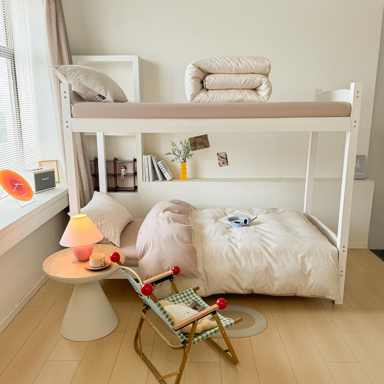 91家纺网 家纺一手货源 找家纺 涵宸2025新款全棉宿舍学生款三件套四件套 浅忆