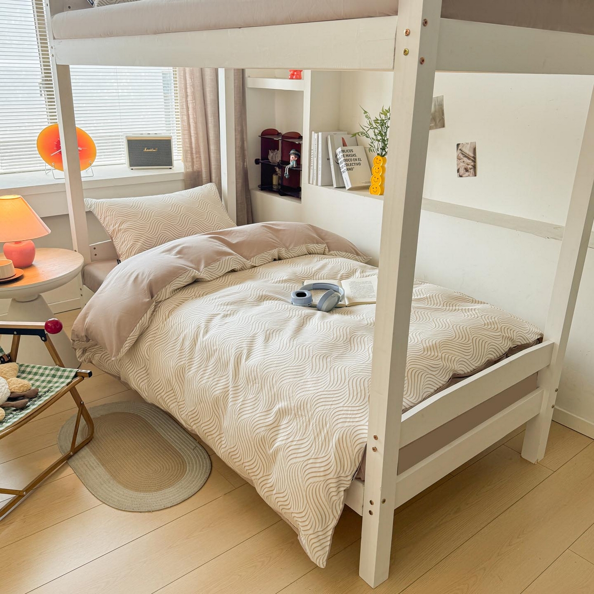 91家纺网 家纺一手货源 找家纺 涵宸2025新款全棉宿舍学生款三件套四件套 浅忆