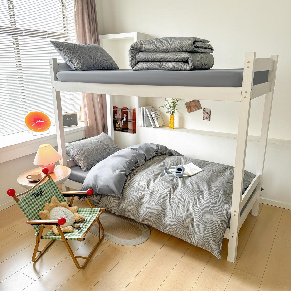 91家纺网 家纺一手货源 找家纺 涵宸2025新款全棉宿舍学生款三件套四件套 山林