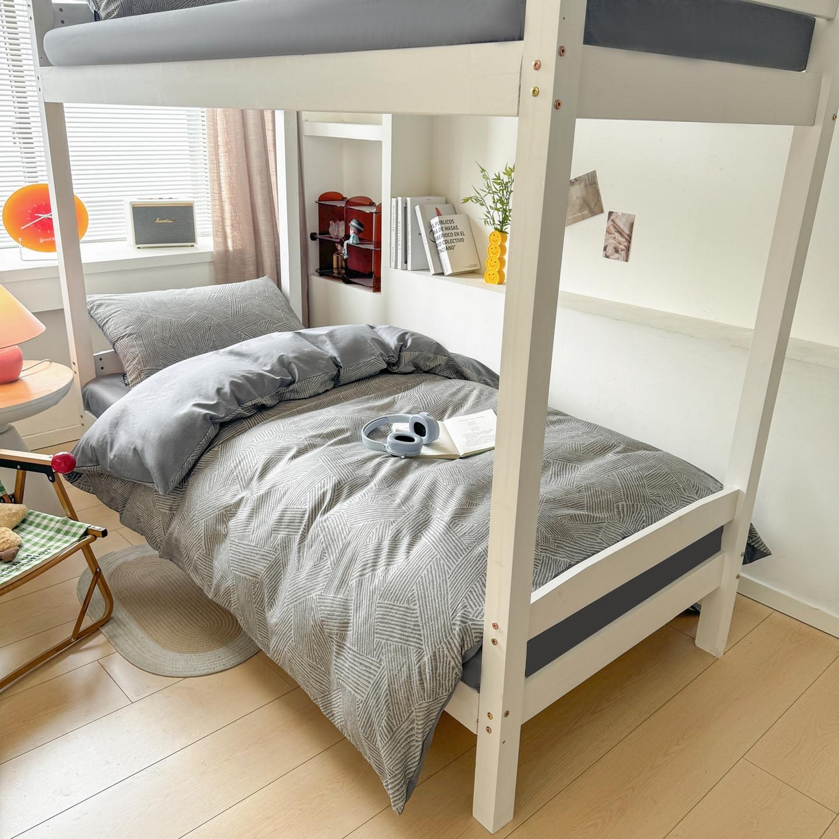 91家纺网 家纺一手货源 找家纺 涵宸2025新款全棉宿舍学生款三件套四件套 山林