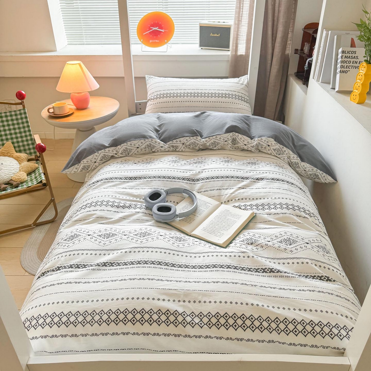 91家纺网 家纺一手货源 找家纺 涵宸2025新款全棉宿舍学生款三件套四件套 维诺-白