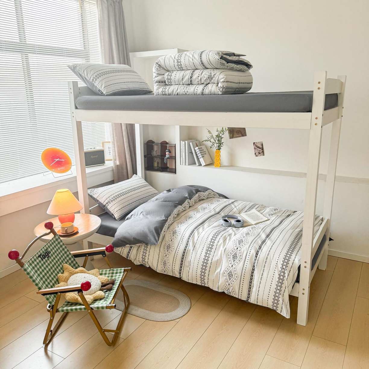 91家纺网 家纺一手货源 找家纺 涵宸2025新款全棉宿舍学生款三件套四件套 维诺-白