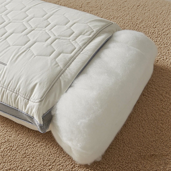 91家纺网 家纺一手货源 找家纺 （总）织布人 2025新款枕芯亲肤立体刺绣舒睡护颈枕头枕芯学生宿舍成人家用酒店枕芯