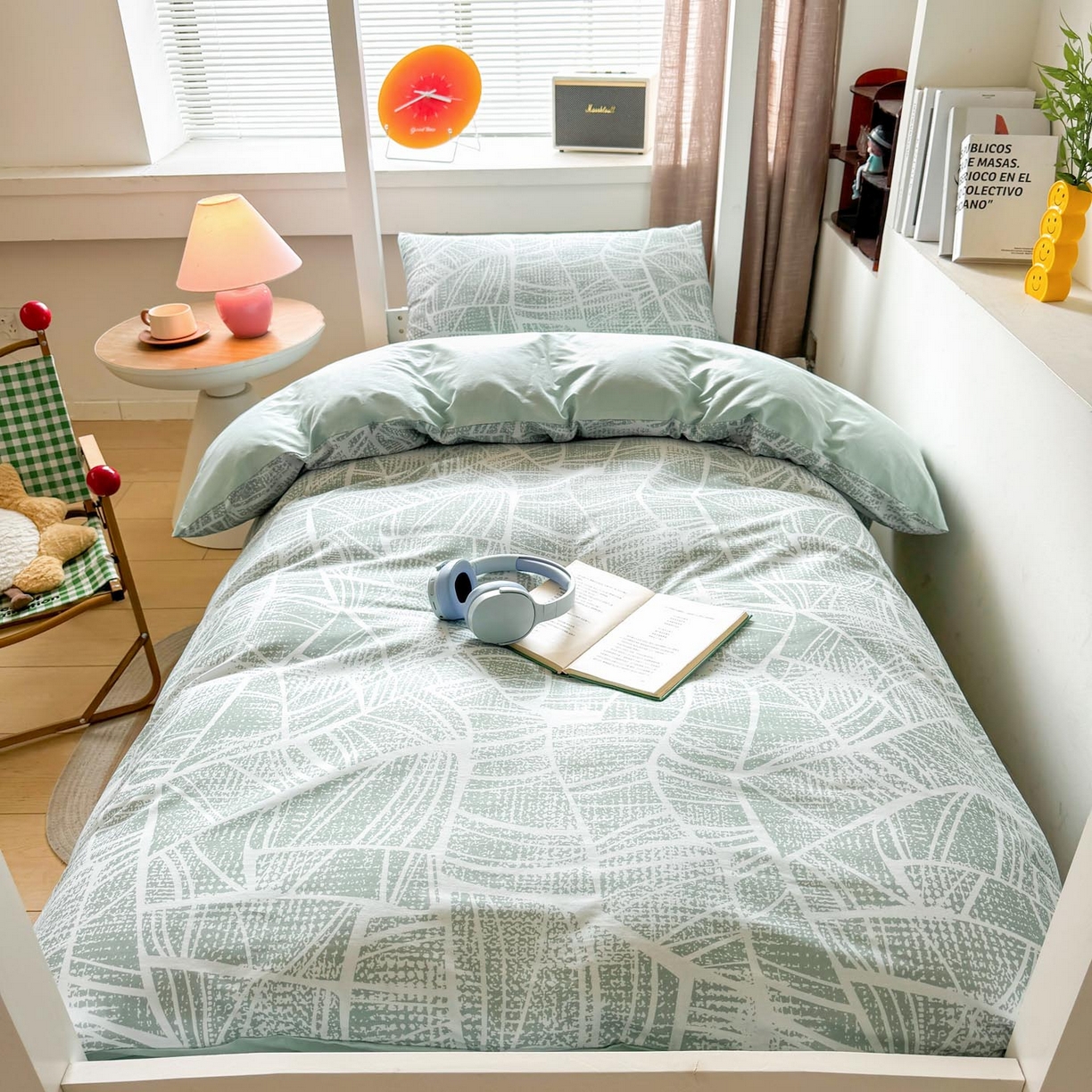 91家纺网 家纺一手货源 找家纺 涵宸2025新款全棉宿舍学生款三件套四件套 未来矩阵