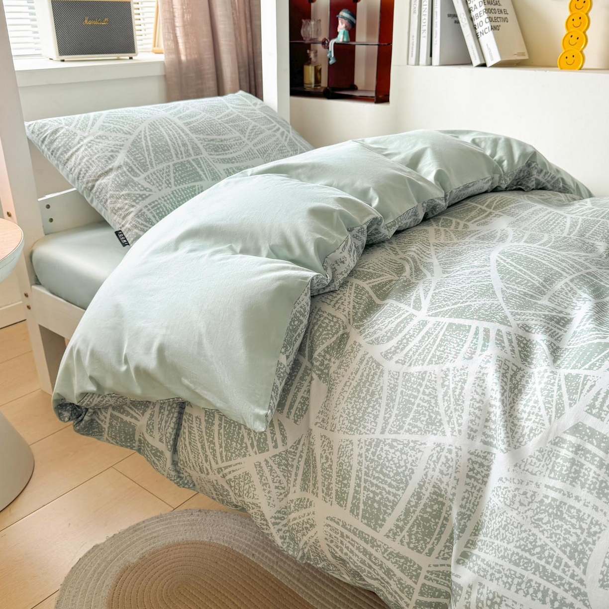 91家纺网 家纺一手货源 找家纺 涵宸2025新款全棉宿舍学生款三件套四件套 未来矩阵