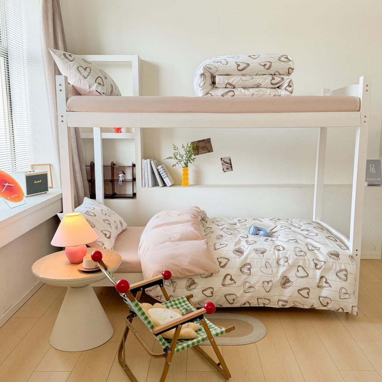 91家纺网 家纺一手货源 找家纺 涵宸2025新款全棉宿舍学生款三件套四件套 心怡