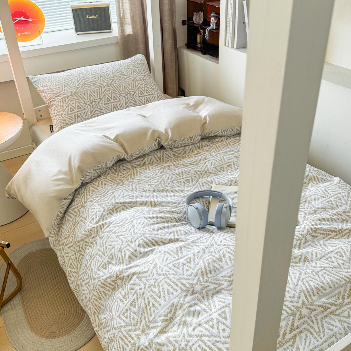 91家纺网 家纺一手货源 找家纺 涵宸2025新款全棉宿舍学生款三件套四件套 星季