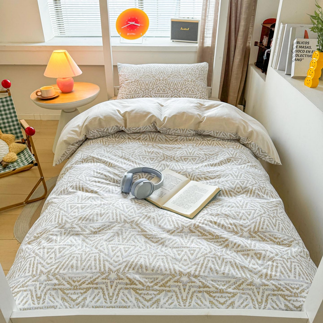 91家纺网 家纺一手货源 找家纺 涵宸2025新款全棉宿舍学生款三件套四件套 星季