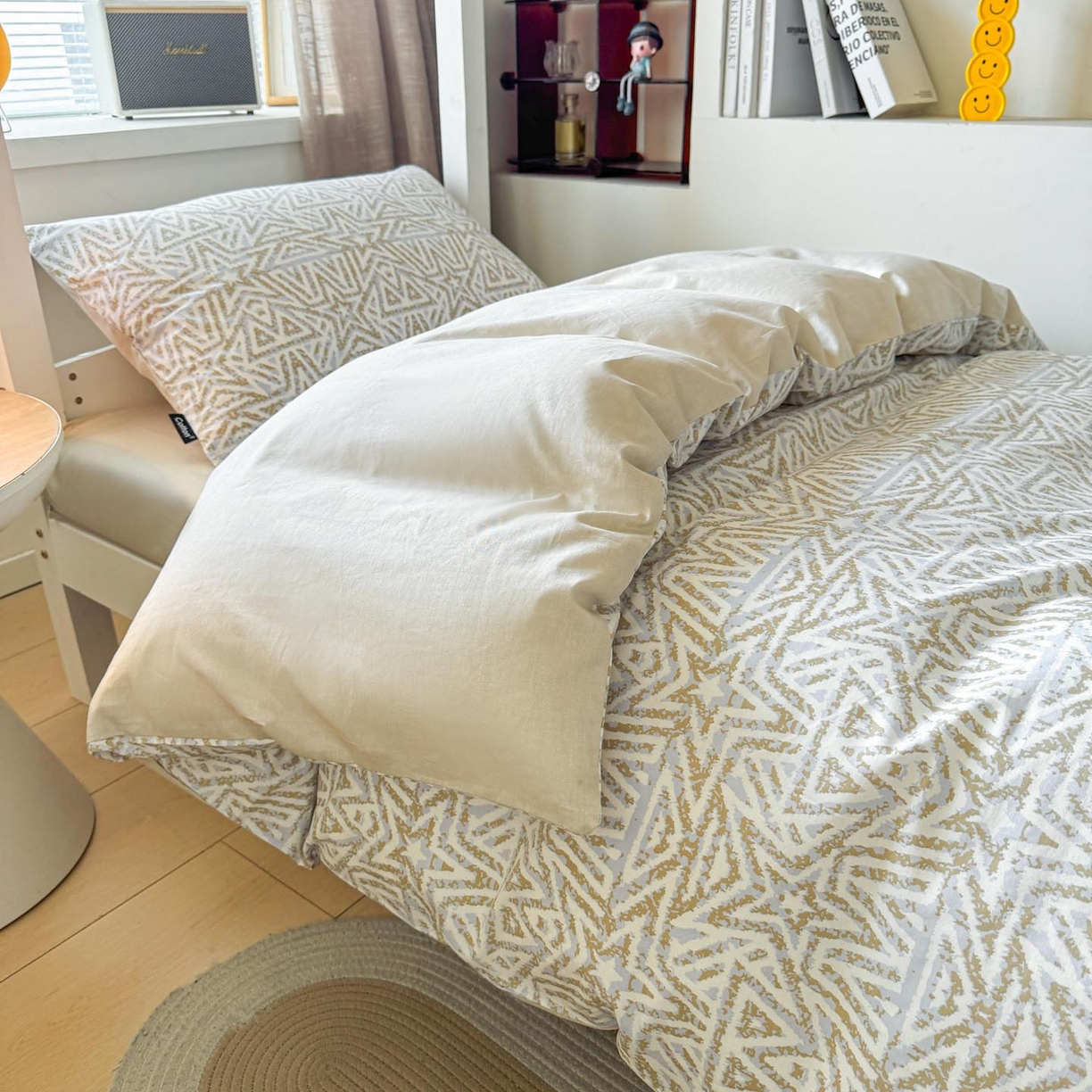 91家纺网 家纺一手货源 找家纺 涵宸2025新款全棉宿舍学生款三件套四件套 星季