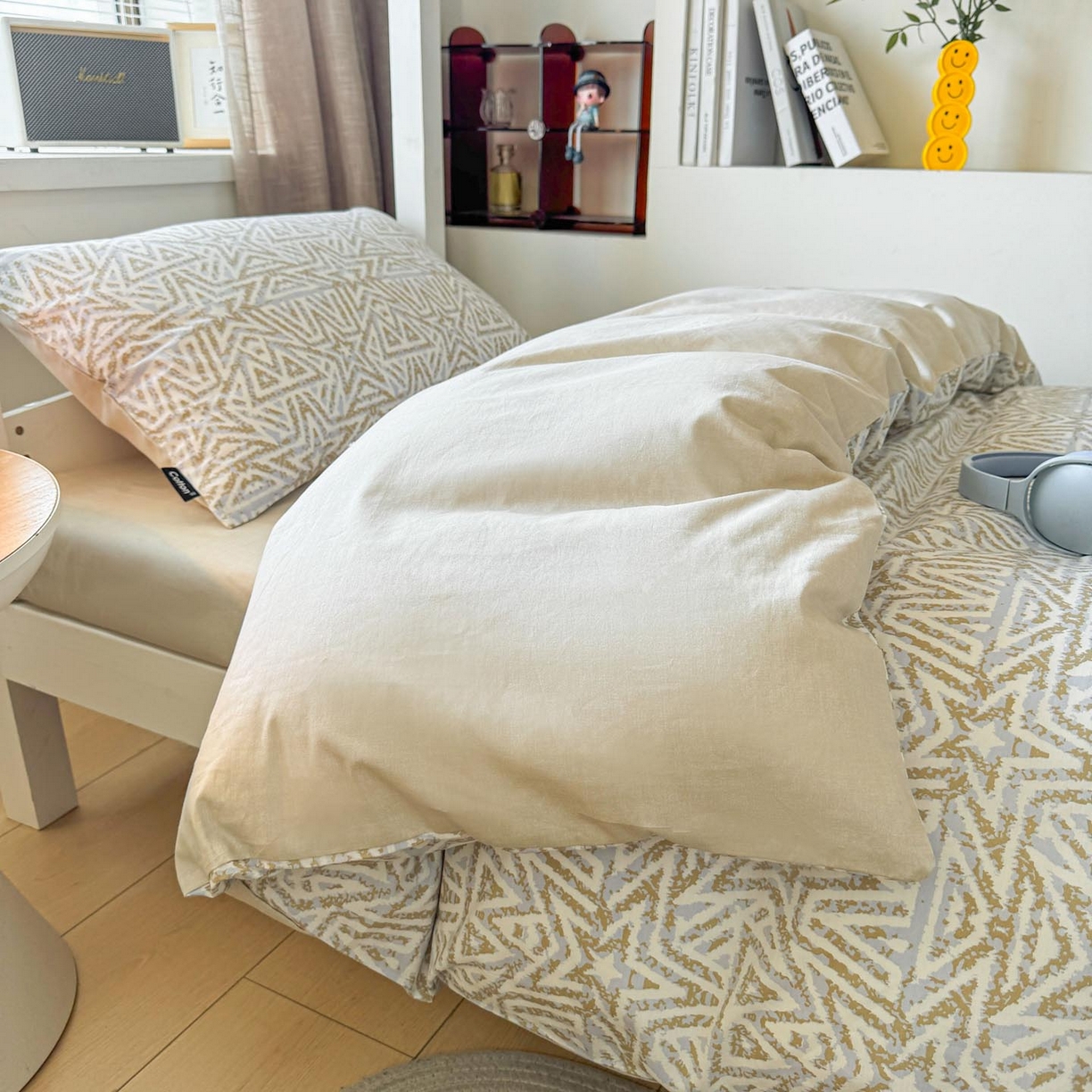 91家纺网 家纺一手货源 找家纺 涵宸2025新款全棉宿舍学生款三件套四件套 星季