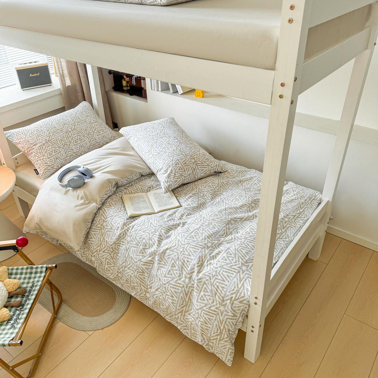 91家纺网 家纺一手货源 找家纺 涵宸2025新款全棉宿舍学生款三件套四件套 星季