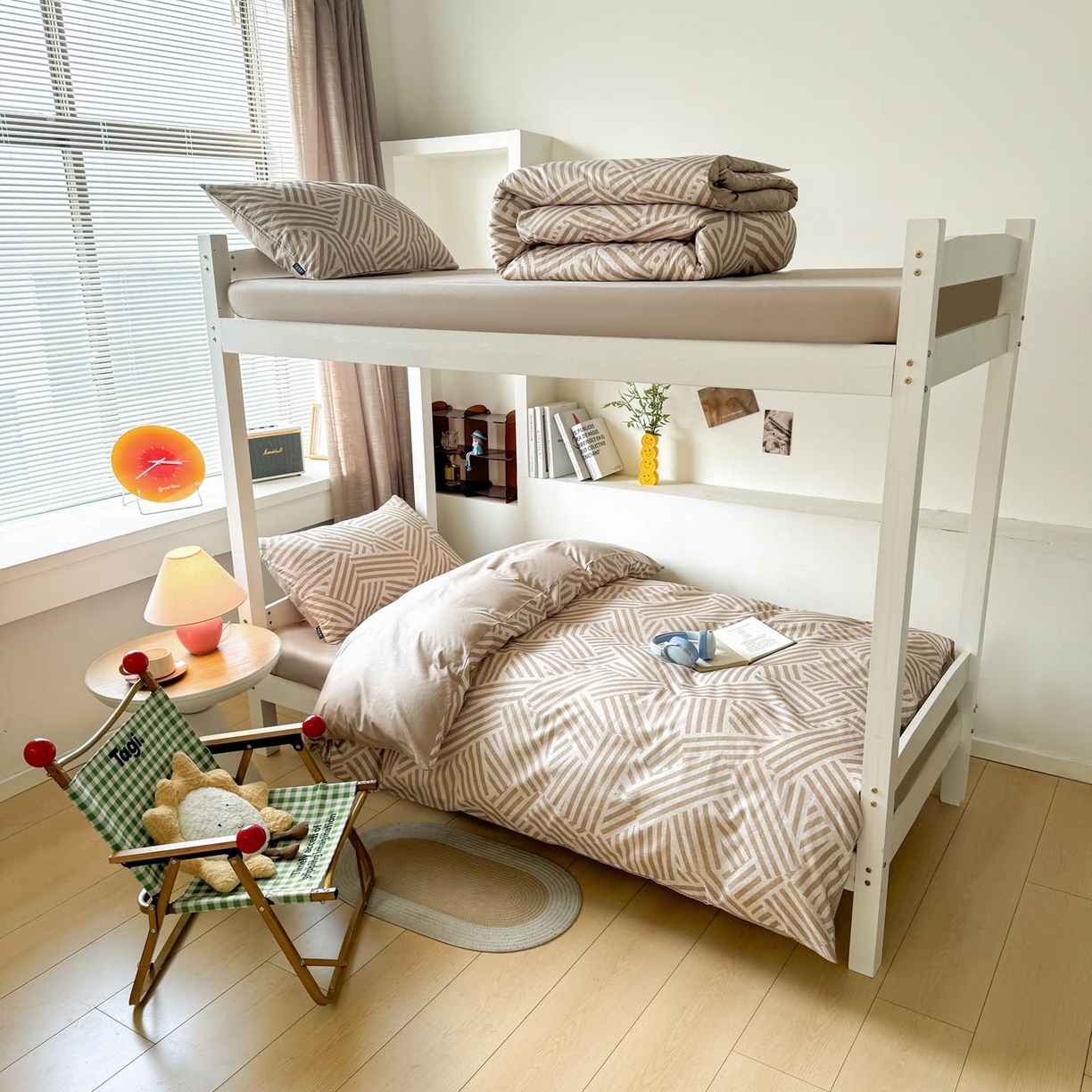 91家纺网 家纺一手货源 找家纺 涵宸2025新款全棉宿舍学生款三件套四件套 艺术图