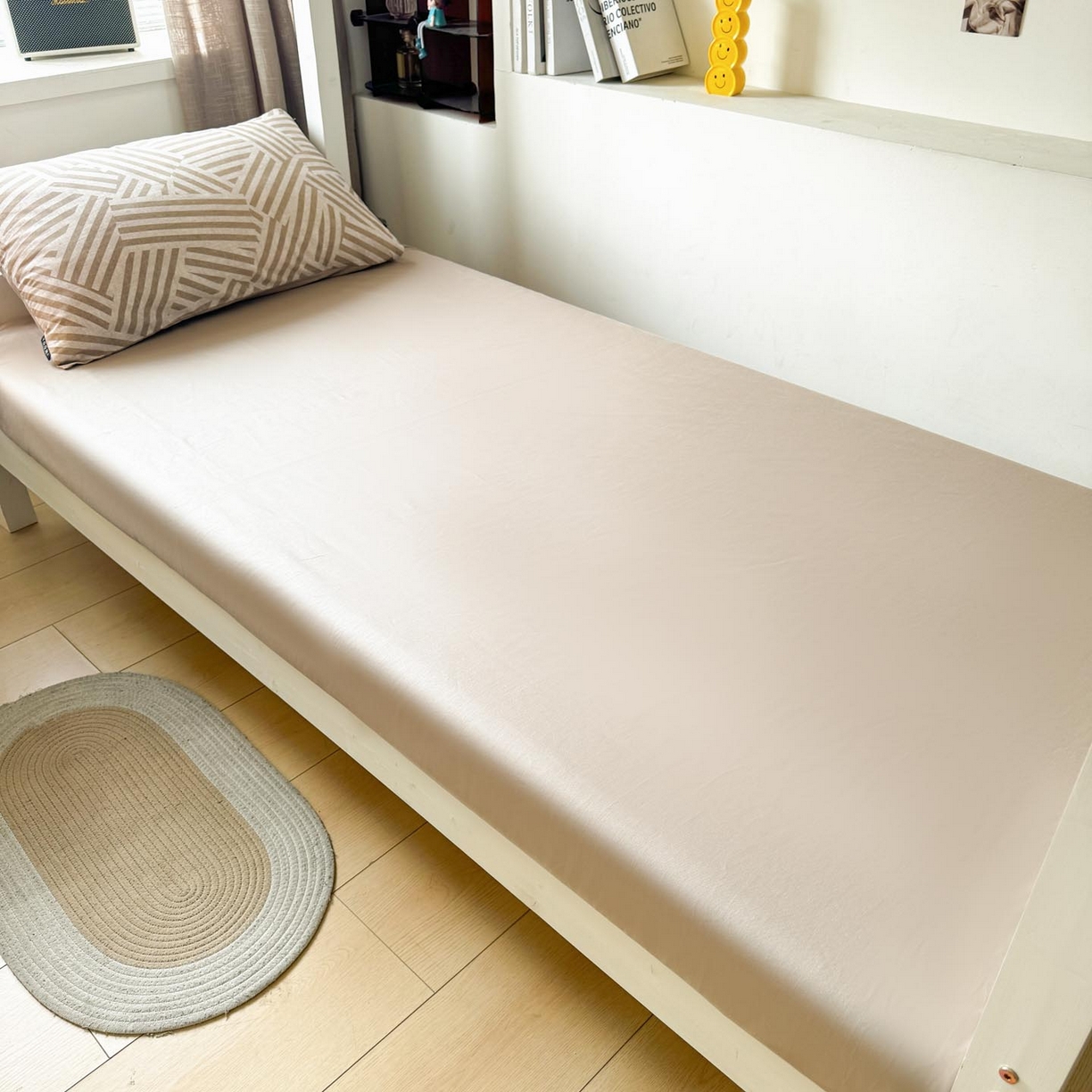 91家纺网 家纺一手货源 找家纺 涵宸2025新款全棉宿舍学生款三件套四件套 艺术图