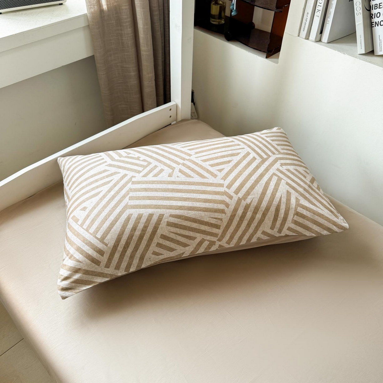 91家纺网 家纺一手货源 找家纺 涵宸2025新款全棉宿舍学生款三件套四件套 艺术图